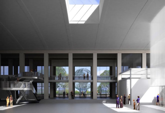 Queens Museum of Art Expansion, queens museum of art, grimshaw architects, grimshaw queens museum, green building, flushing meadows corona park, sustainable art musem