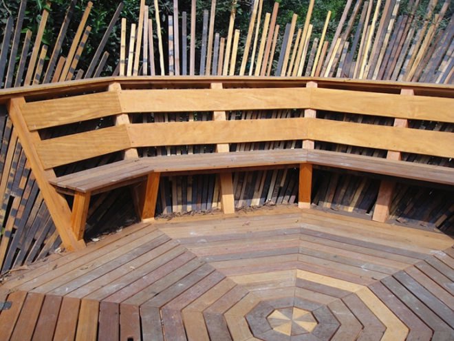 trees, tree house, roderick romero, green building, green sustainable building, reclaimed wood, recycled wood, tree-less tree house, jeff caseper, romero studios, bel air, green design, eco design, sustainable design,