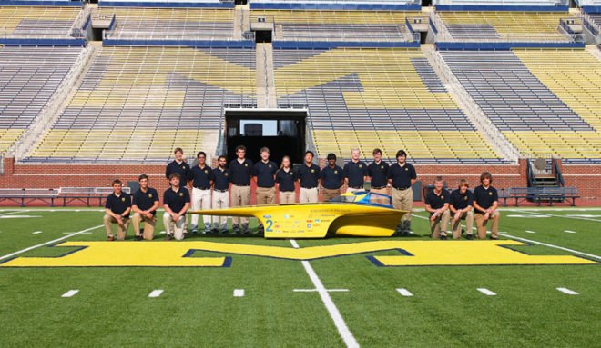University of Michigan Solar Car Team, Quantum Solar Car, Veolia World Solar Challenge, UM Solar Team, Detroit 3 automakers, Ford, General Motors, Chrysler, solar car, solar vehicle, green transportation, green car, green vehicle, aerodynamics, alternative transportation, green vehicle design