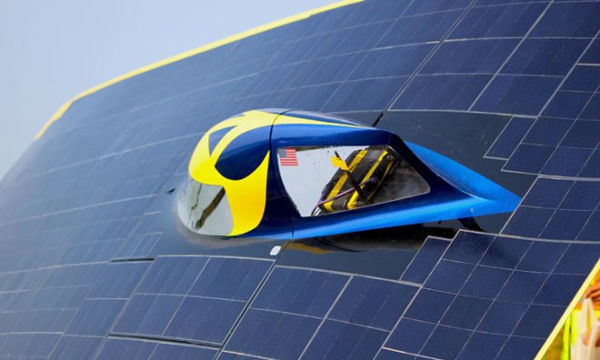 University of Michigan Solar Car Team, Quantum Solar Car, Veolia World Solar Challenge, UM Solar Team, Detroit 3 automakers, Ford, General Motors, Chrysler, solar car, solar vehicle, green transportation, green car, green vehicle, aerodynamics, alternative transportation, green vehicle design