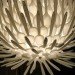 Coffee Lamps, Christian DuCharme, gallery laFayette, recycled filter lamps, recycled lighting art, spoon lamps, coffee filter art, coffee cup lamps, recycled lighting design