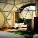 The Dome Garden, geodesic domes, eco-tourism, eco-travel, wood burner, locally sourced materials, recycled glass, London, England, glamping, camping, green design, sustainable design, eco-design, solar panels, dome tents, insulation, rainwater harvesting