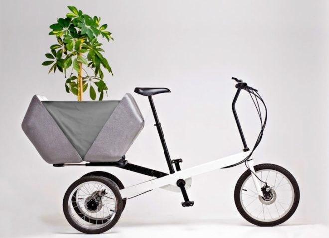 electric bike, tricycle, Valentin Vodev, Valentin Vodev Studio, green design, sustainable design, eco-design, green transportation, biking, urban transportation, electric bike, suspension, cargo bike, urban biking, Sanitov Studio, Chinese bikes