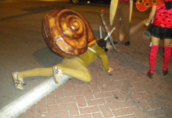 costume contest, diy halloween costume, eco costumes, eco halloween, eco halloween costume, green costumes, green halloween, halloween costume contest, handmade halloween costume, Inhabitat 2011 Green Halloween Costume Contest, organic halloween costume, Do-It-Yourself Halloween Costume, homemade halloween costume, green halloween costume contest, Snail by Ben Hutchens