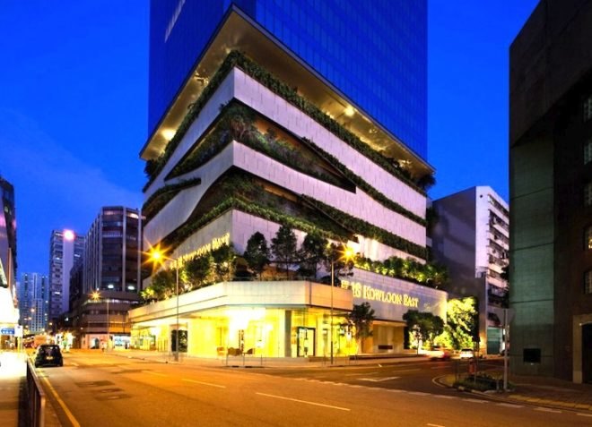 Kowloon, Kowloon bay, manufacturing, Aedas, Aedas Architecture, green design, sustainable design, eco design, green building, sustainable building, china, greenery, carbon emissions, bushy carpark, 18 kowloon east,