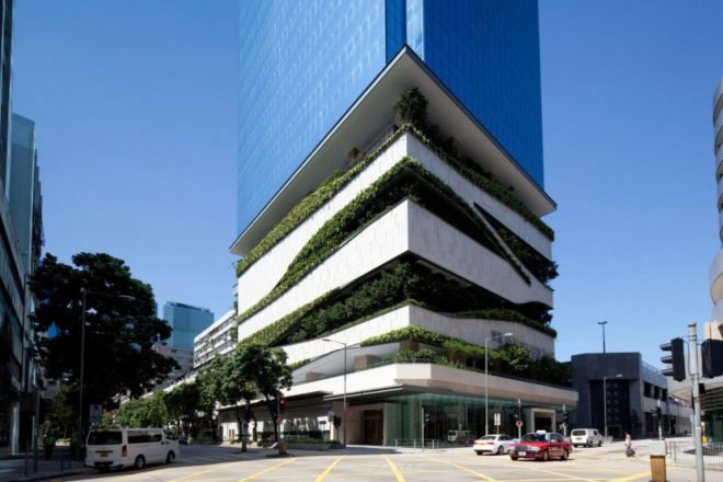 Kowloon, Kowloon bay, manufacturing, Aedas, Aedas Architecture, green design, sustainable design, eco design, green building, sustainable building, china, greenery, carbon emissions, bushy carpark, 18 kowloon east,