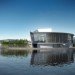 green design, eco design, sustainable design, RIchard Meier Architects, Shenzhen Clubhouse, China, Metal louvers, OCT River