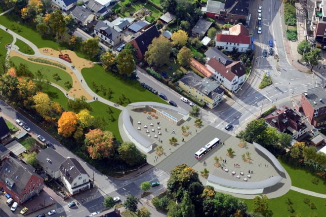 A7 Cover, Hamburg, Germany, autobahn, noise pollution, parks, greenspace, Hamburger Deckel