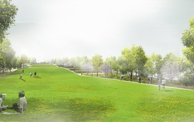 A7 Cover, Hamburg, Germany, autobahn, noise pollution, parks, greenspace, Hamburger Deckel
