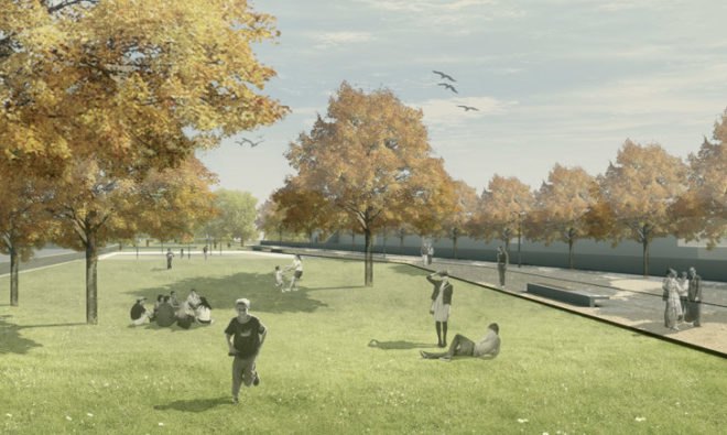 A7 Cover, Hamburg, Germany, autobahn, noise pollution, parks, greenspace, Hamburger Deckel