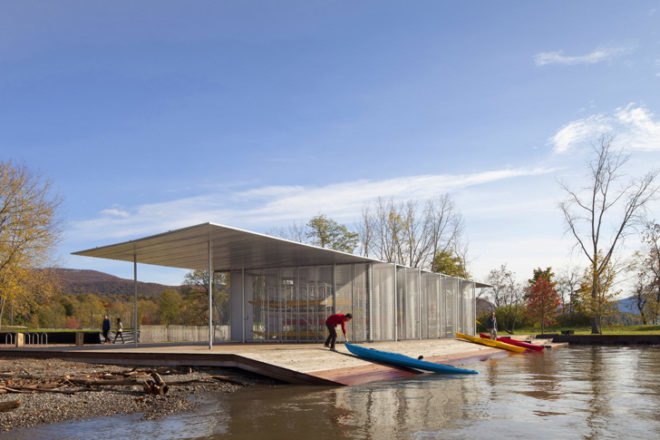 aro, architecture research office, aro long dock, aro long dock park, long dock park, long dock kayak pavilion, green design, sustainable design, sustainable landscaping
