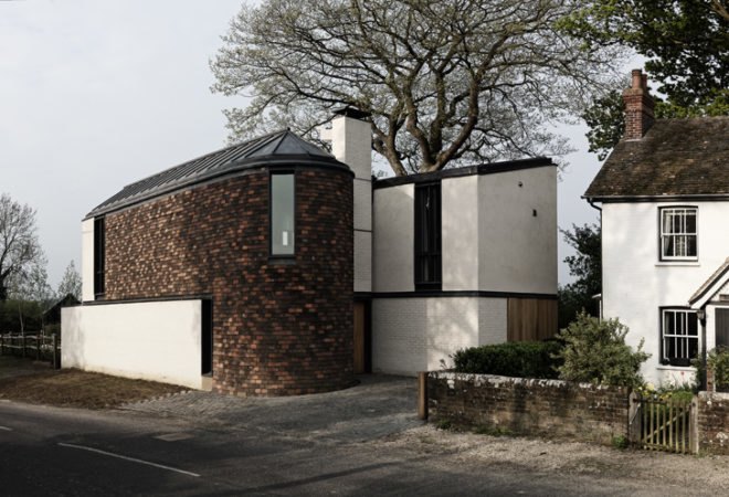green design, eco design, sustainable design, Adam Richards architects, Recycled clay tiles, geothermal energy, geothermic pump, rainwater harvesting, Sussex, England, Mission Hall