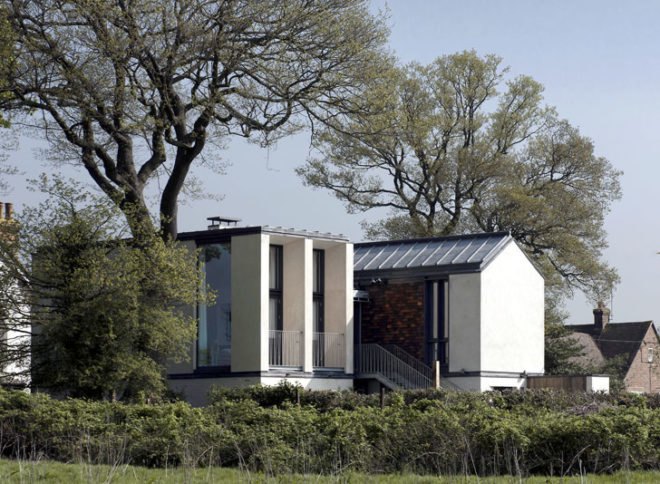 green design, eco design, sustainable design, Adam Richards architects, Recycled clay tiles, geothermal energy, geothermic pump, rainwater harvesting, Sussex, England, Mission Hall