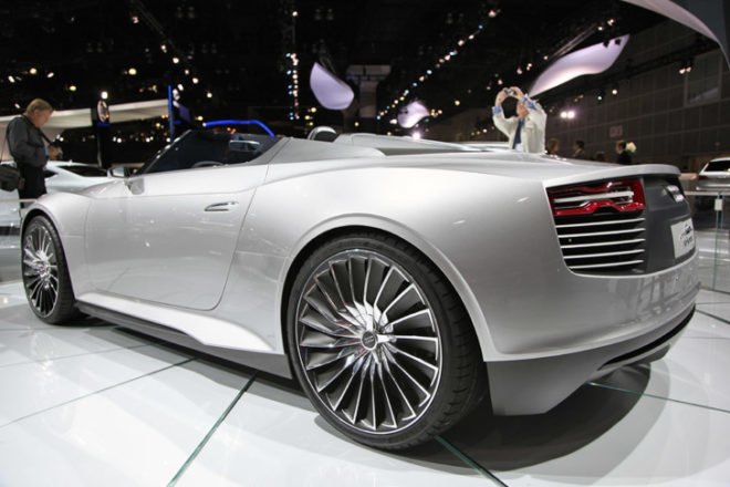 Audi, E-tron Spyder, LA Auto Show, Los Angeles Auto Show, electric car, plug-in, concept car, alternative energy car, green transportation