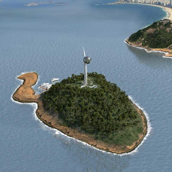 Luis de Garrido, telecommunications tower, Berimbau, LED, passive design, spherical building, eco-dome, eye of horus, green design, sustainable design, multimedia, eco design, Rio, Olympic Games, 2016, 2014, bioclimatic conditions