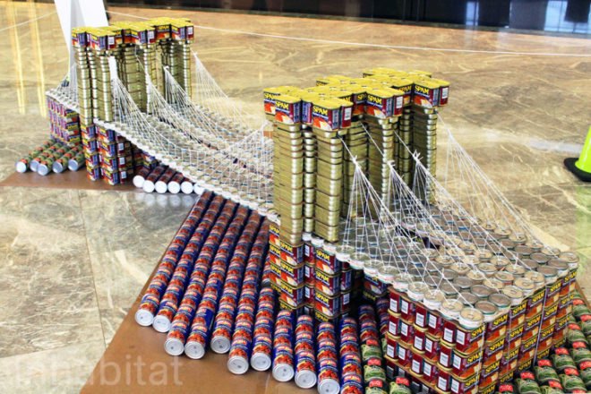 canstruction, canstruction event, world financial center, canned good sculptures, canstruction nyc, canstruction new york city, city harvest, city harvest charity, food pantry, food donations, canstruction 2011, canstruction photos