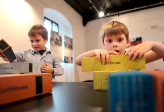 Container Architecture Exhibit, Jure Kotnik, cargotecture, shipping containers, seattle aia gallery, architecture exhibit