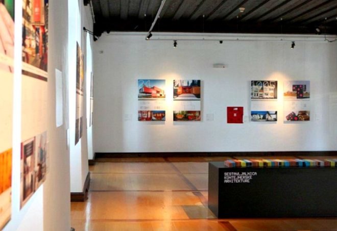 Container Architecture Exhibit, Jure Kotnik, cargotecture, shipping containers, seattle aia gallery, architecture exhibit