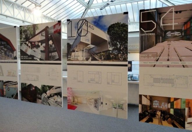 Container Architecture Exhibit, Jure Kotnik, cargotecture, shipping containers, seattle aia gallery, architecture exhibit