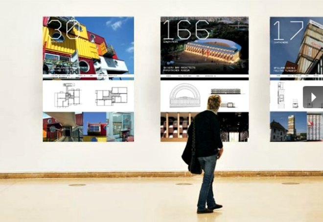 Container Architecture Exhibit, Jure Kotnik, cargotecture, shipping containers, seattle aia gallery, architecture exhibit