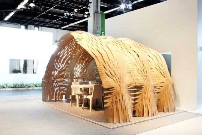 Expandable Surface Pavilion, Zamorano Marti Bek, CNC fabrication, zero waste construction, sustainable fabrication, sustainable construction, temporary pavilion