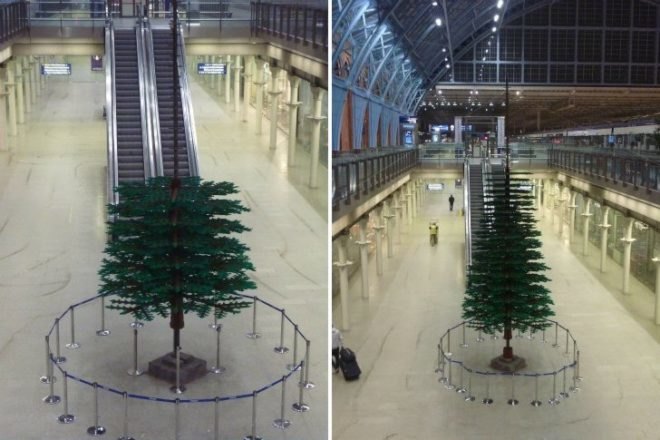 Faux Fir Lego Tree, lego christmas tree, Bright Bricks, st. pancreas, legos, faux christmas tree