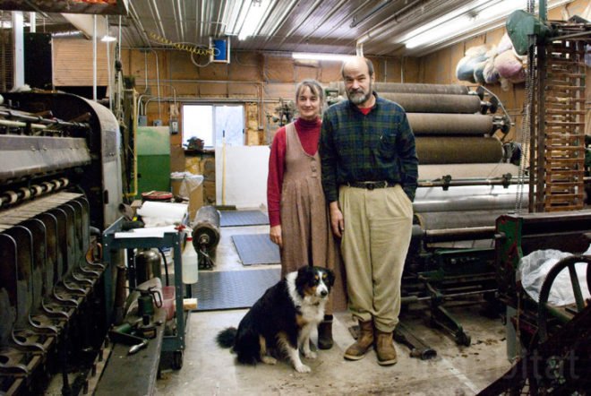 Fingerlakes Woolen Mill; sheep; wool; raw materials; sustainable materials; natural materials; natural fibers; sustainable fibers; livestock; green design; sustainable agriculture; Inhabitat NYC; Inhabitat; upstate New York; Finger Lakes; local economy; Hog Island Sheep; Genoa; New York; wool mill; genetic diversity; cottage industry