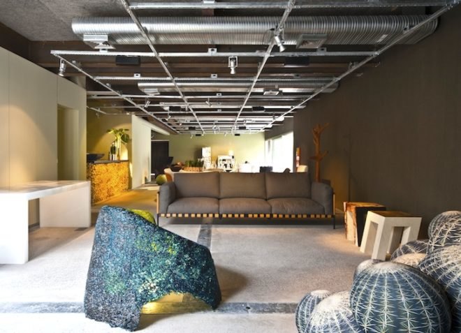 Firma Casa, Sao Paolo, Brazil, Super Limao, Super Limao Studio,furniture store, campana brothers, green wall, 3500 vases, green design, sustainable design, green design, elastopave, rainwater drainage, industrial chic,