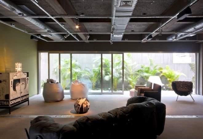 Firma Casa, Sao Paolo, Brazil, Super Limao, Super Limao Studio,furniture store, campana brothers, green wall, 3500 vases, green design, sustainable design, green design, elastopave, rainwater drainage, industrial chic,