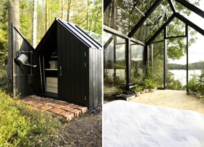 green design, sustainable design, eco-design, greenhouse, toolshed, Garden Shed, Finland, Avanto Architects, solar powered, recycled materials, sustainable timber, summer cottage, prefabricated design, prefab, Ville Hara, Linda Bergroth, Kekkilä Garden