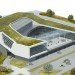 green design, eco design, sustainable design, HOK Architects, Porsche North American Headquarters, Atlanta, LEEd Silver Certification, green roof, Atlanta Airport, interior courtyard, rainwater filter