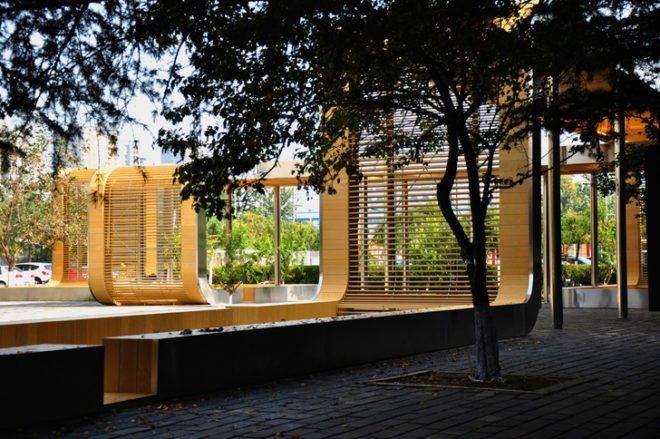 green design, eco design, sustainable design, green architecture, Rollercoaster, Beijing, Pavilion, Interval Architects, louver system, community space
