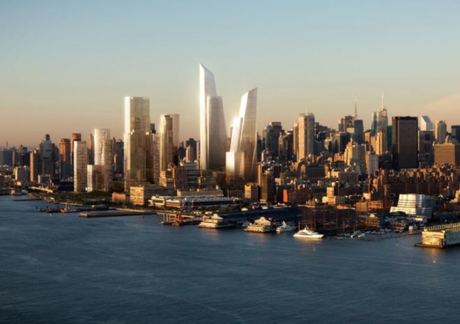 green design, eco design, sustainable design, West Chelsea, Highline Park, Kohn Pedersen Fox, hudson Yards Project, Bloomberg, hudson River Boulevard park, LEED Gold