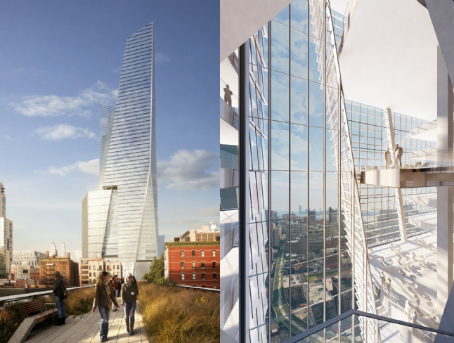 green design, eco design, sustainable design, West Chelsea, Highline Park, Kohn Pedersen Fox, hudson Yards Project, Bloomberg, hudson River Boulevard park, LEED Gold