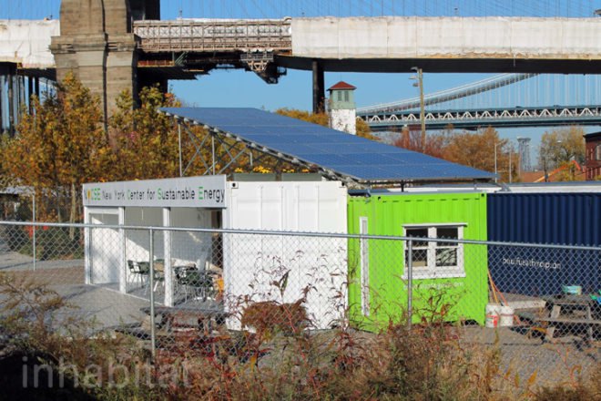 nycse, brooklyn bridge park, brooklyn bridge park pier 1, new york center for sustainable energy, solar power, ev charging station, gensler, beautiful earth group
