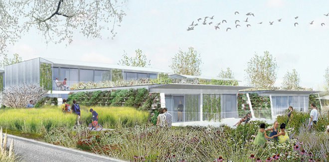 green design, eco design, sustainable design, Off Architecture, Green roof, housing complex, Anglet, France, Duncan Lewis SCape Architecture, tiered green roof