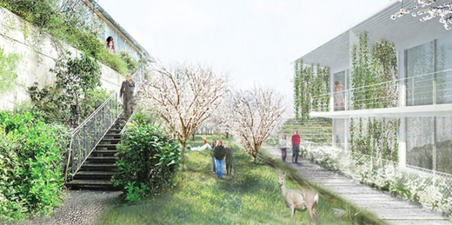 green design, eco design, sustainable design, Off Architecture, Green roof, housing complex, Anglet, France, Duncan Lewis SCape Architecture, tiered green roof