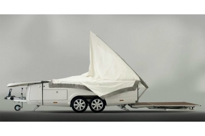 Opera Camper, opera, camper, pop up camper, trailer, small space living, compact design
