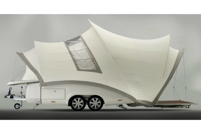 Opera Camper, opera, camper, pop up camper, trailer, small space living, compact design