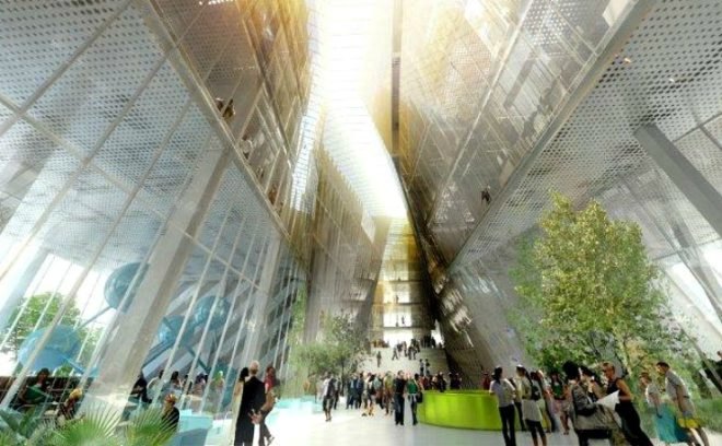 Paris PARC, BIG, OFF Architecture, Paris, Sorbonne, research center, green roof, green architecture