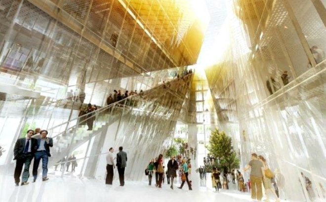 Paris PARC, BIG, OFF Architecture, Paris, Sorbonne, research center, green roof, green architecture