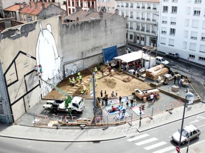 Place au Changement, Collectif Etc, public park, urban garden, saint-etienne, france, urban design