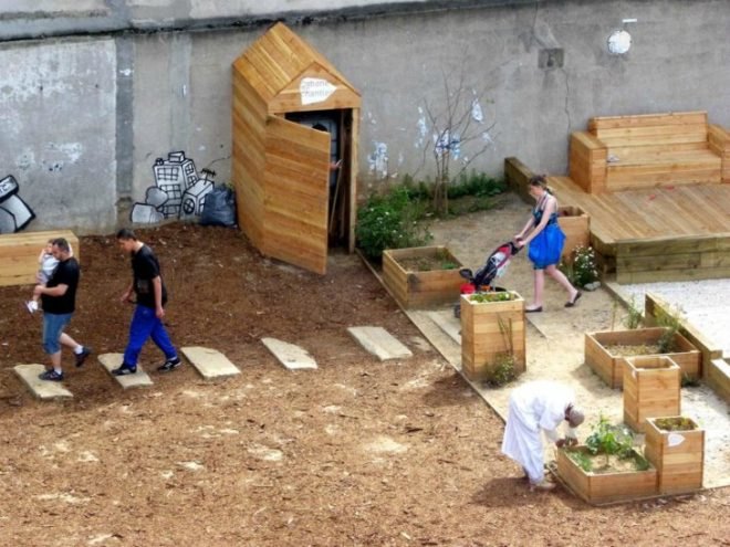 Place au Changement, Collectif Etc, public park, urban garden, saint-etienne, france, urban design