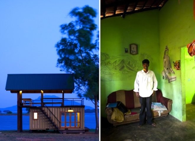 Photos, Architectural Photographer, Logan Pope, 2004, tsunami, indian oceans, architecture, post-tsunami architecture, green building, green design, sustainable design, eco design, steel, palm, natural building materials, MMGS Architecture, People in Need, US Aid, solar garden, shacks, villages