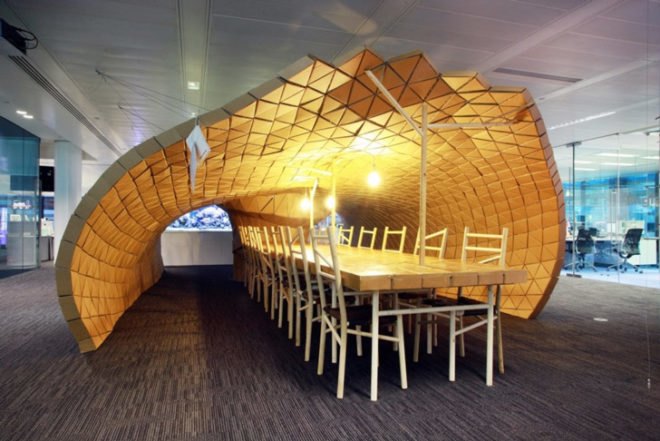Green art, eco art, Art CO, Carbaord buulding, reclaimed art material, reused pallet, pallet furniture,Waste Not Want It, Bloomberg Philanthropy, cardboard pavilion, Lazarium,