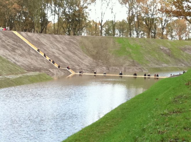 green design, eco design, sustainable design, sunken bridge, Cradle to Cradle Gold Certified, RO & AD, Netherlands, Moses Bridge, FSC wood, PEFC certified, Accys Technologies Accoya Wood, West Brabant Water line, Earthen fort, moat bridge
