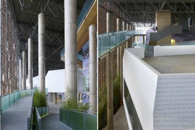 Raif Dinckok Yalova Cultura Center, Emre Arolat Architects, turkey, cultural center, shade screen, rain screen, corten steel,