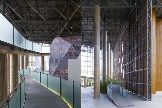 Raif Dinckok Yalova Cultura Center, Emre Arolat Architects, turkey, cultural center, shade screen, rain screen, corten steel,
