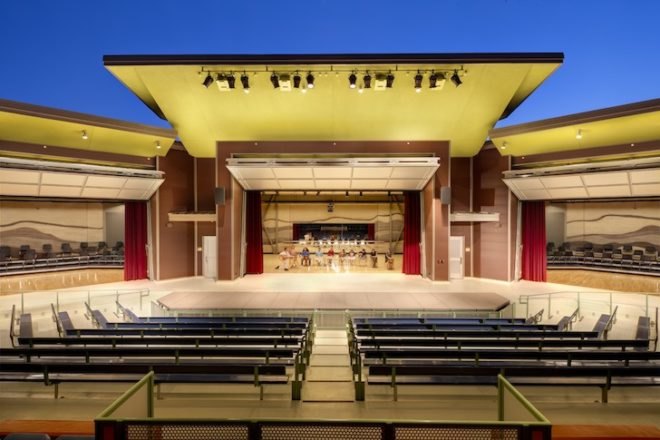 Trilogy, Trilogy Architecture, Redding, School of Arts, Redding School of Arts, California, Redwood Trees, recycled materials, LED, green design, eco-design, sustainable design, energy efficiency, natural lighting, outdoor learning, outdoor education, color