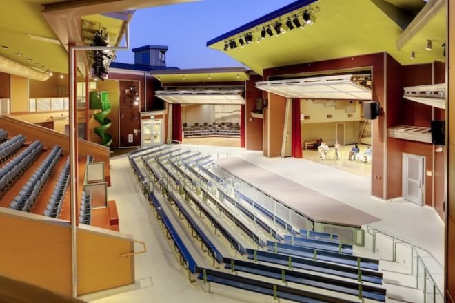 Trilogy, Trilogy Architecture, Redding, School of Arts, Redding School of Arts, California, Redwood Trees, recycled materials, LED, green design, eco-design, sustainable design, energy efficiency, natural lighting, outdoor learning, outdoor education, color